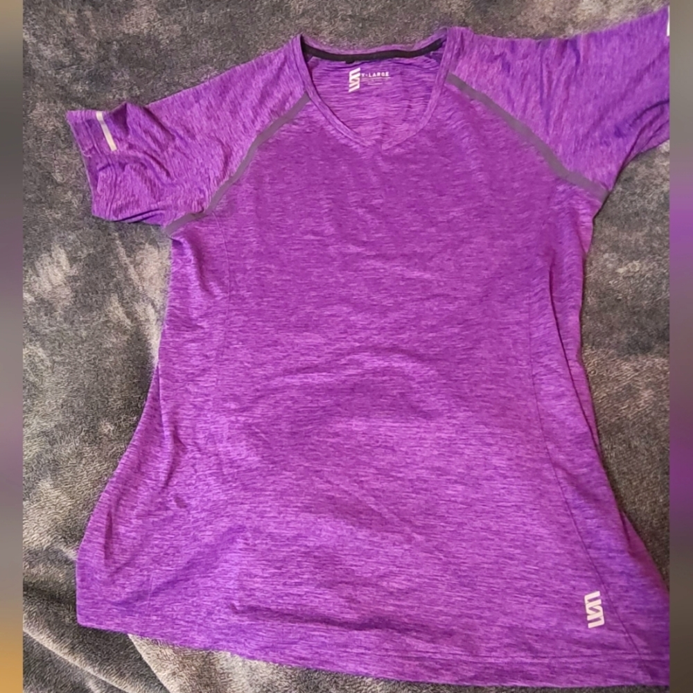 Second skin athletic t-shirt XL in Heather purple